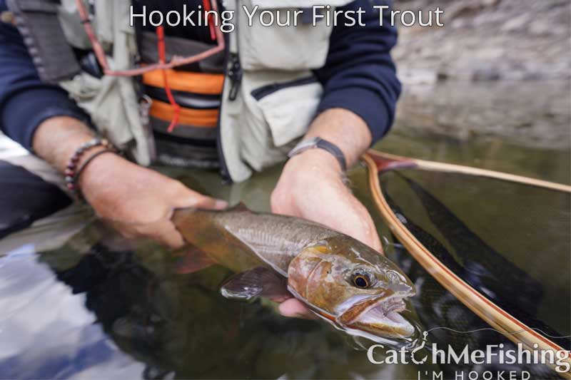 Catching a cutthroat trout for the first time.