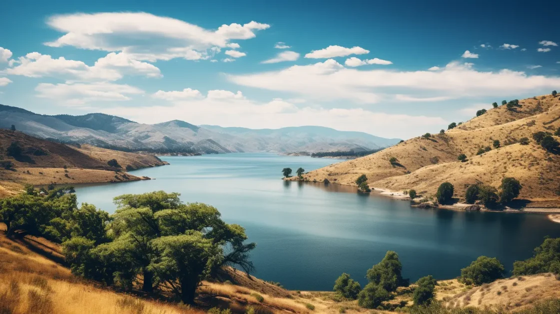 Millerton Lake in california