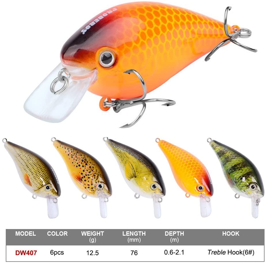 PROBEROS Crankbaits Set Fishing square bill Lure Hard Baits Swimbaits best crankbait