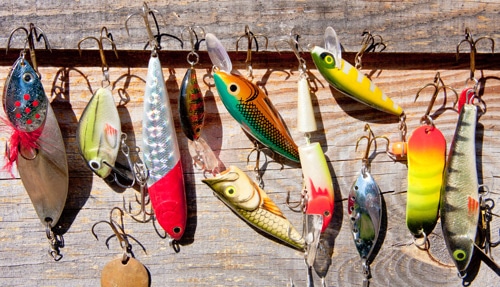 Different lure colors