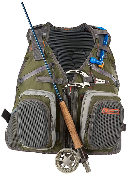 Anglatech Fly Fishing Backpack with Water Bladder Adjustable Best Fishing Backpacks