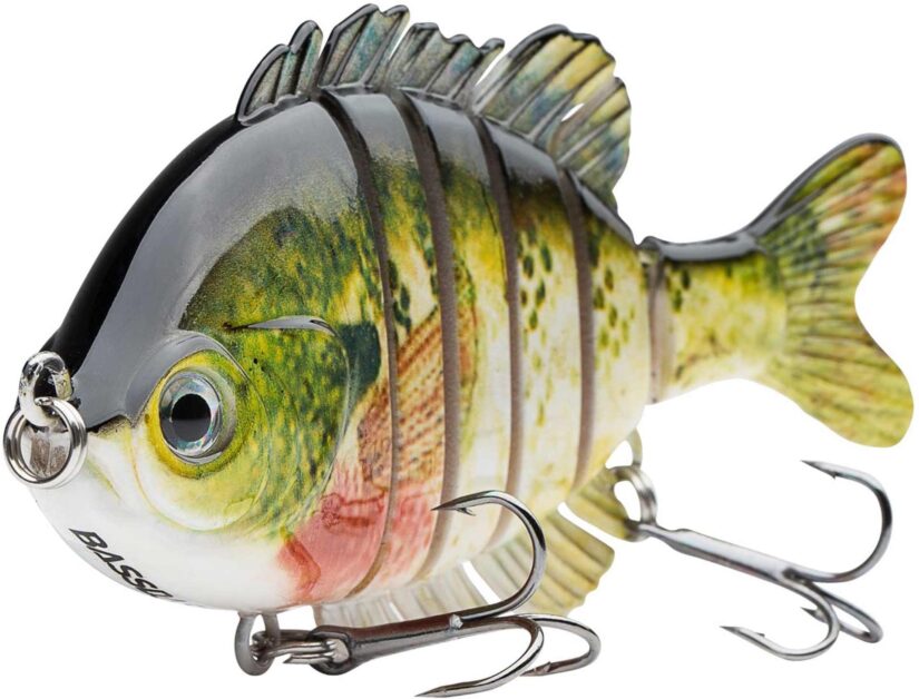 Bluegill lure for bass fishing in the winter