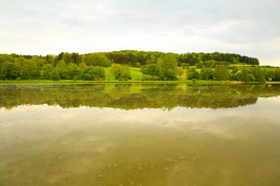 Muddy water lake