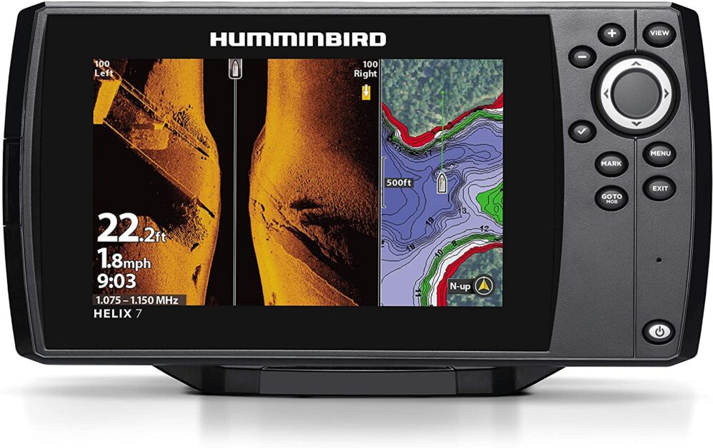 Humminbird gps winter bass fishing