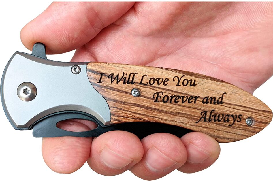Engraved Pocket Knife valentines day