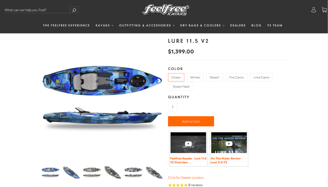 Feelfree Kayaks Lure 11.5