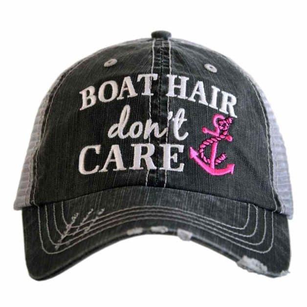 boat trucker fishing hat